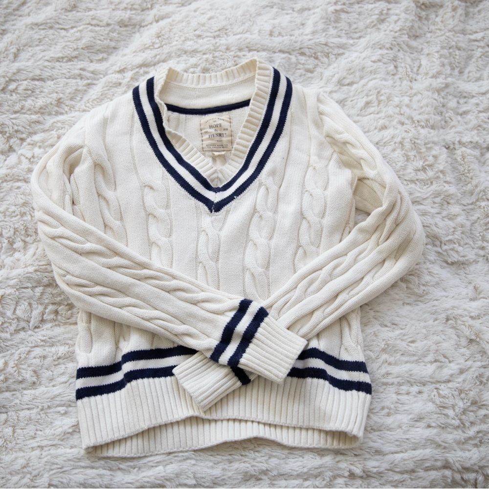 Hope & Henry Cable Knit Sweater
